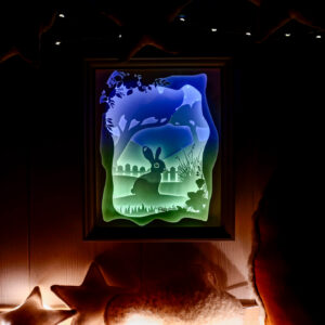 Lapin au clair de lune